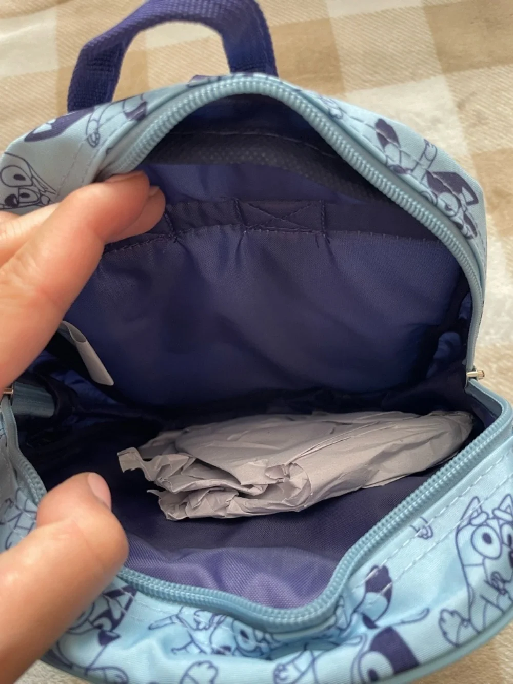 NWT Light Blue Mini Kids Bluey and Bingo Backpack